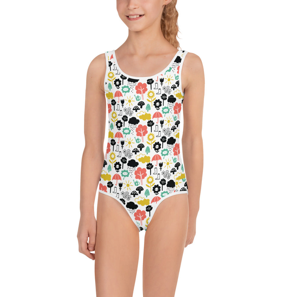 All-Over Print Kids Swimsuit