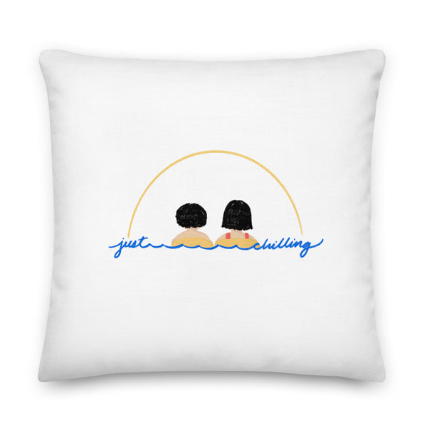 Just Chilling Throw Pillow