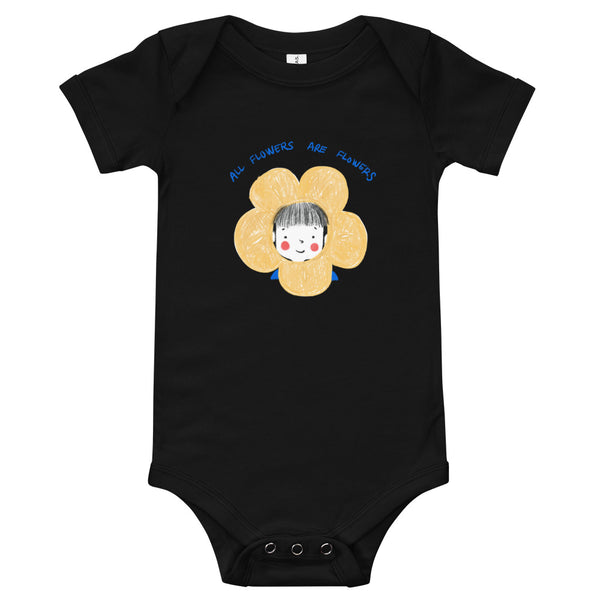 All Flowers Are Flowers Baby Bodysuit