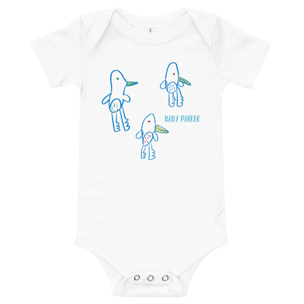 Personalize Penguins Baby Bodysuit