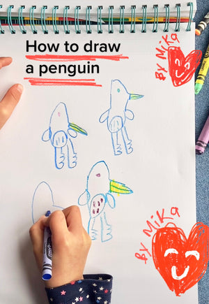 How to draw penguins!