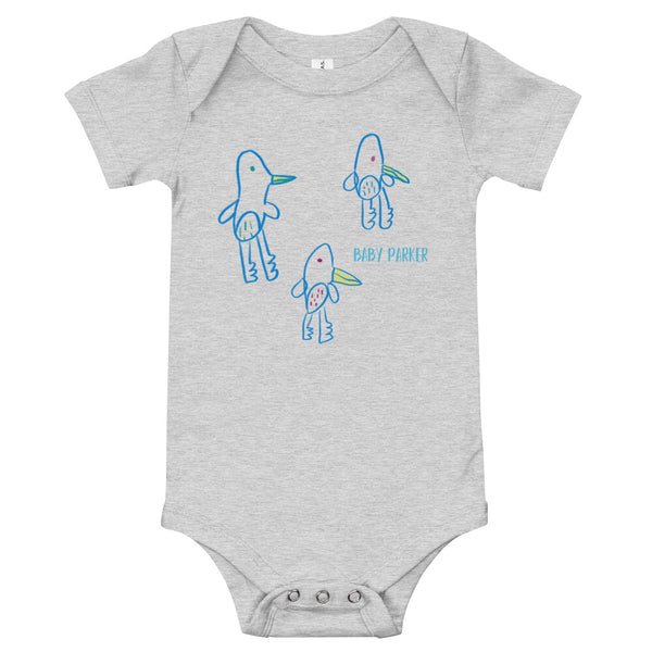 Personalize Penguins Baby Bodysuit