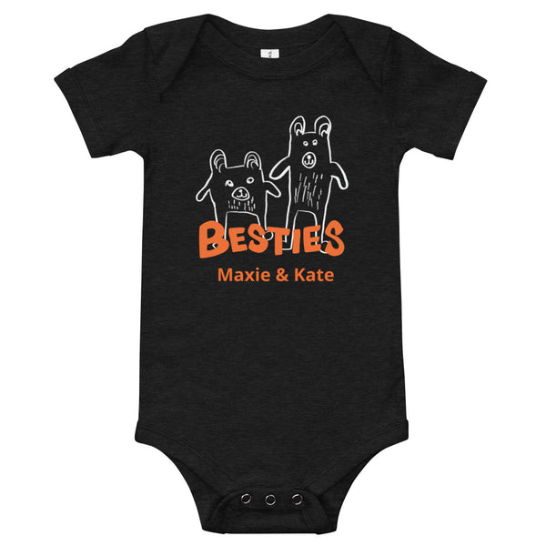 Personalize Bestie Bears Baby Bodysuit