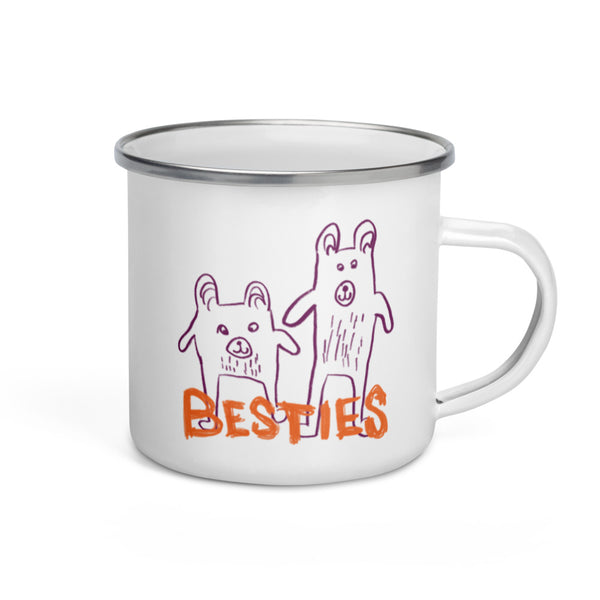 Bestie Bears Enamel Mug